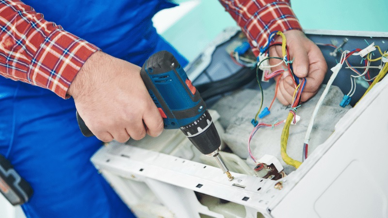 Bala Çetintaş Çetintaş çamaşır makinesi kart tamiri – Su almama arızası orijinal parça ile giderildi. - Teknik servis örneği